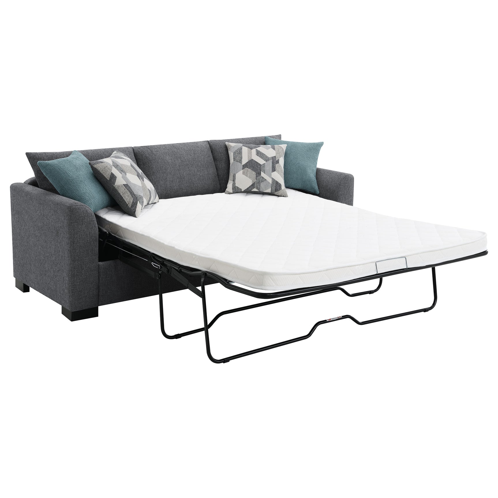 Storey Upholstered Sleeper Sectional Chaise Sofa Grey - Tampa Furniture Outlet