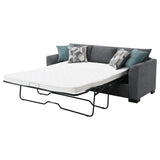 Storey Upholstered Sleeper Sectional Chaise Sofa Grey - Tampa Furniture Outlet