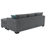 Storey Upholstered Sleeper Sectional Chaise Sofa Grey - Tampa Furniture Outlet