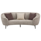 Ellorie 2-piece Upholstered Curved Sofa Set Beige - Tampa Furniture Outlet