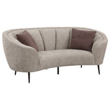 Ellorie 2-piece Upholstered Curved Sofa Set Beige - Tampa Furniture Outlet