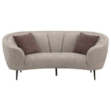 Ellorie 2-piece Upholstered Curved Sofa Set Beige - Tampa Furniture Outlet