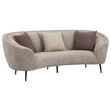 Ellorie 3-piece Upholstered Curved Sofa Set Beige - Tampa Furniture Outlet