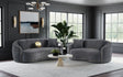 Tampa Furniture Outlet - Coaster - Brookside 2-piece Velvet Upholstered Sofa Set Dark Grey - 504844-S2