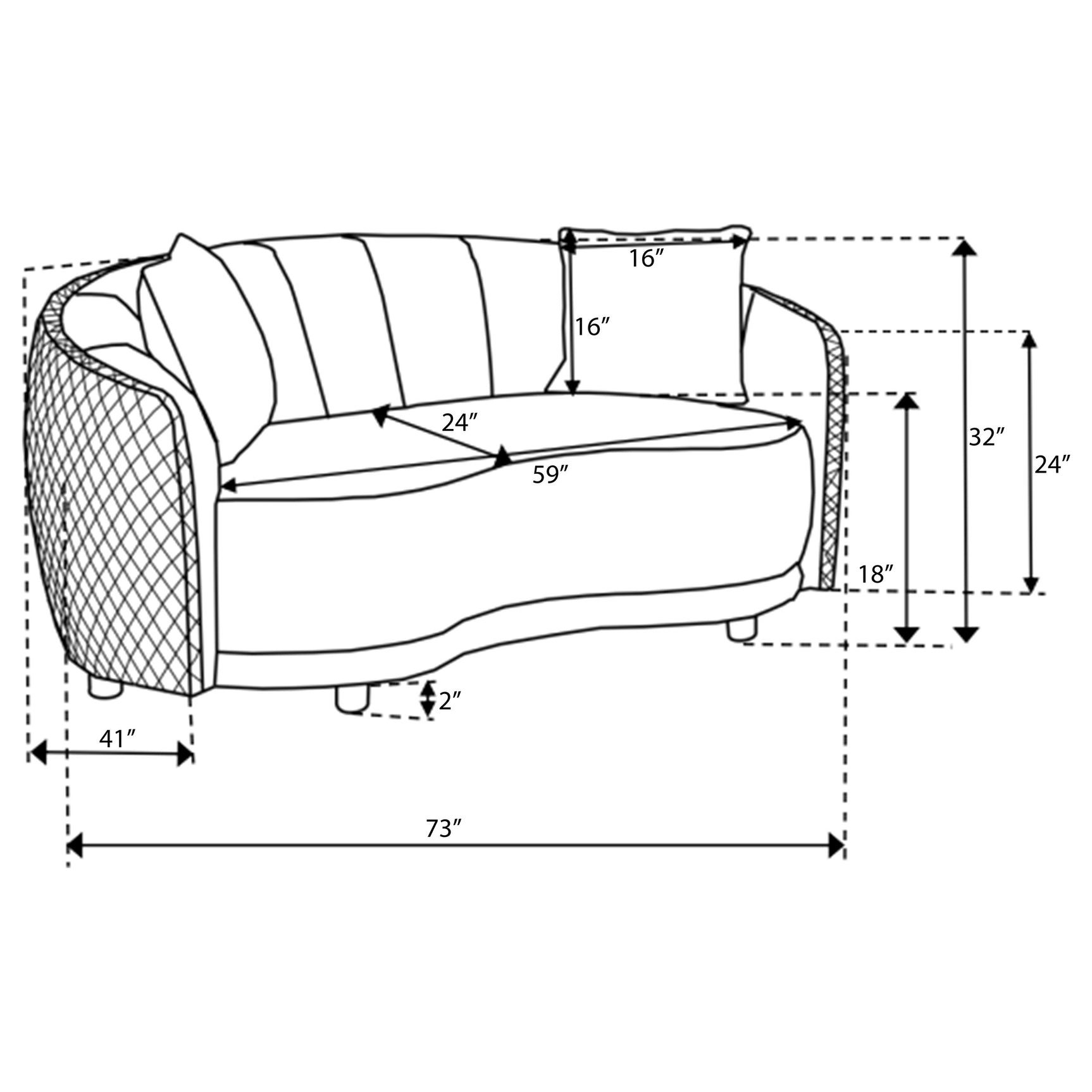 Brookside 2-piece Velvet Upholstered Sofa Set Dark Grey - Tampa Furniture Outlet