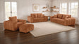 Tampa Furniture Outlet - Coaster - Burnett 4-piece Chenille Upholstered Sofa Set Burnt Orange - 504951-S4