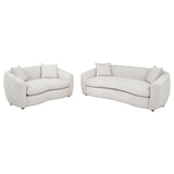 Tampa Furniture Outlet - Coaster - Isabella 2-piece Fabric Upholstered Sofa Set Sand - 504971-S2