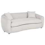 Tampa Furniture Outlet - Coaster - Isabella Fabric Upholstered Sofa Sand - 504971