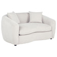Tampa Furniture Outlet - Coaster - Isabella Fabric Upholstered Loveseat Sand - 504972