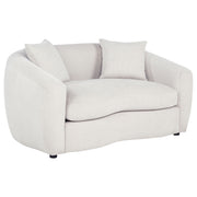 Tampa Furniture Outlet - Coaster - Isabella Fabric Upholstered Loveseat Sand - 504972