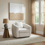 Isabella Fabric Upholstered Accent Chair Sand