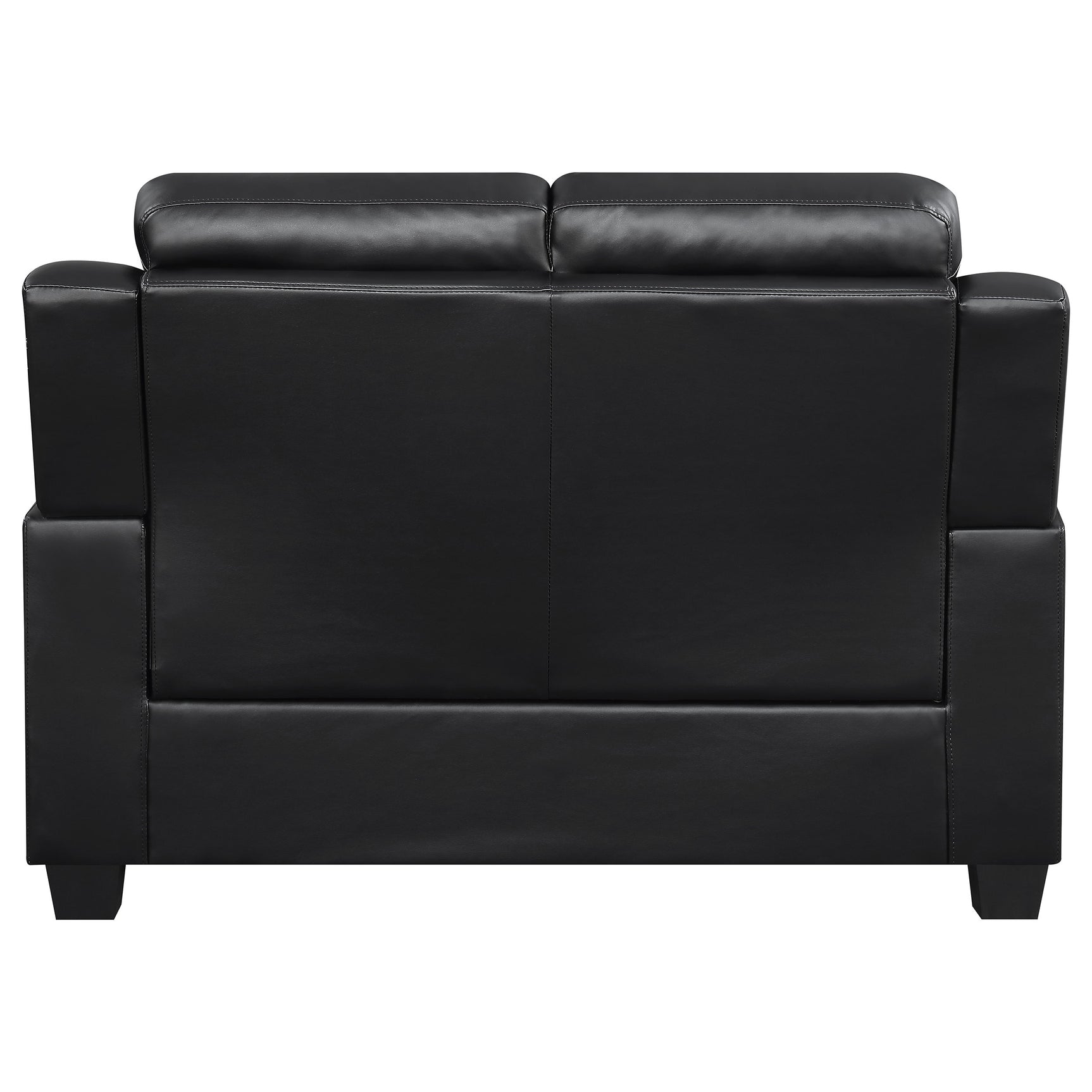 Finley 2-piece Upholstered Padded Arm Tufted Sofa Set Black - Tampa Furniture Outlet