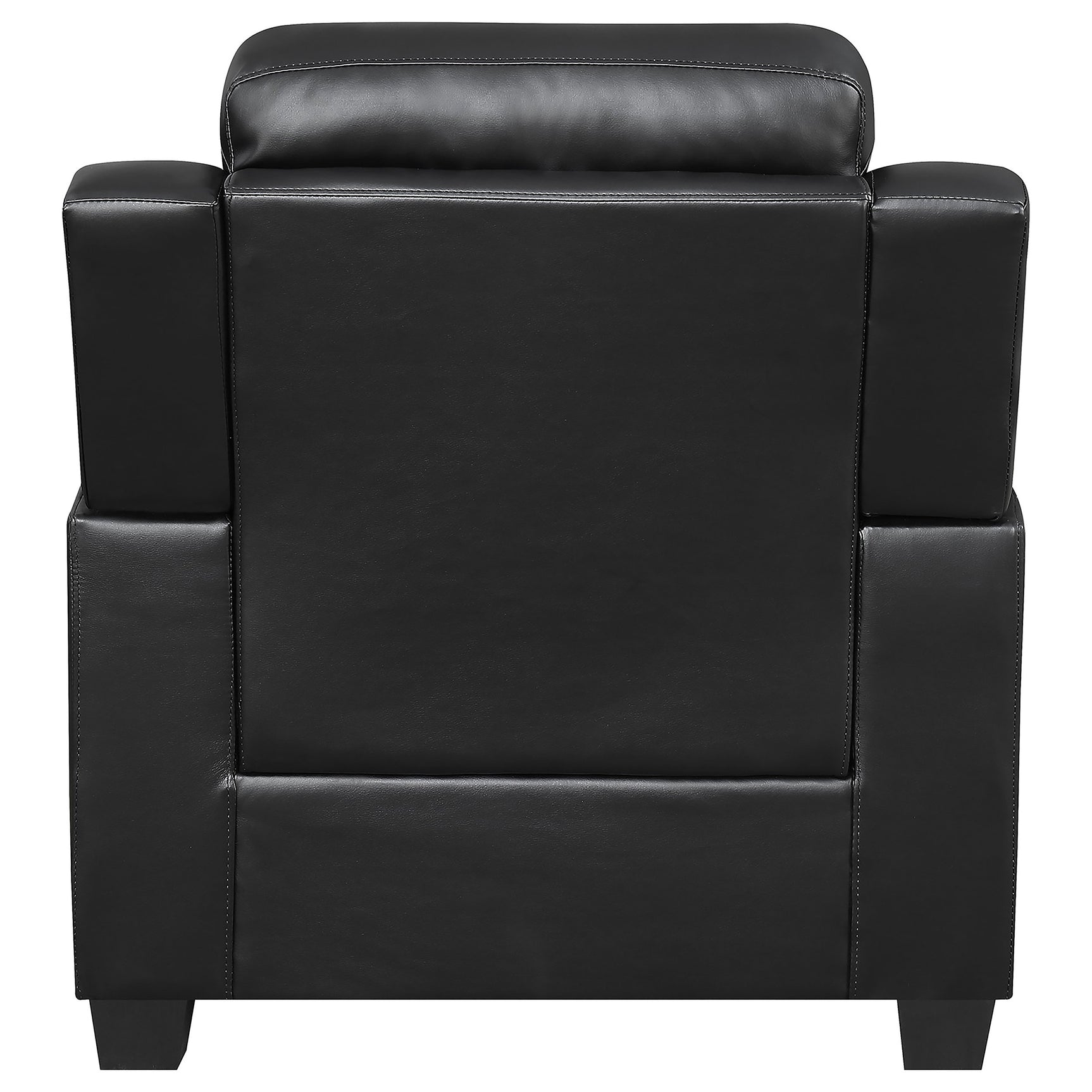 Finley 3-piece Upholstered Padded Arm Tufted Sofa Set Black - Tampa Furniture Outlet