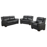 Arabella 3-piece Upholstered Padded Arm Sofa Set Grey - Tampa Furniture Outlet