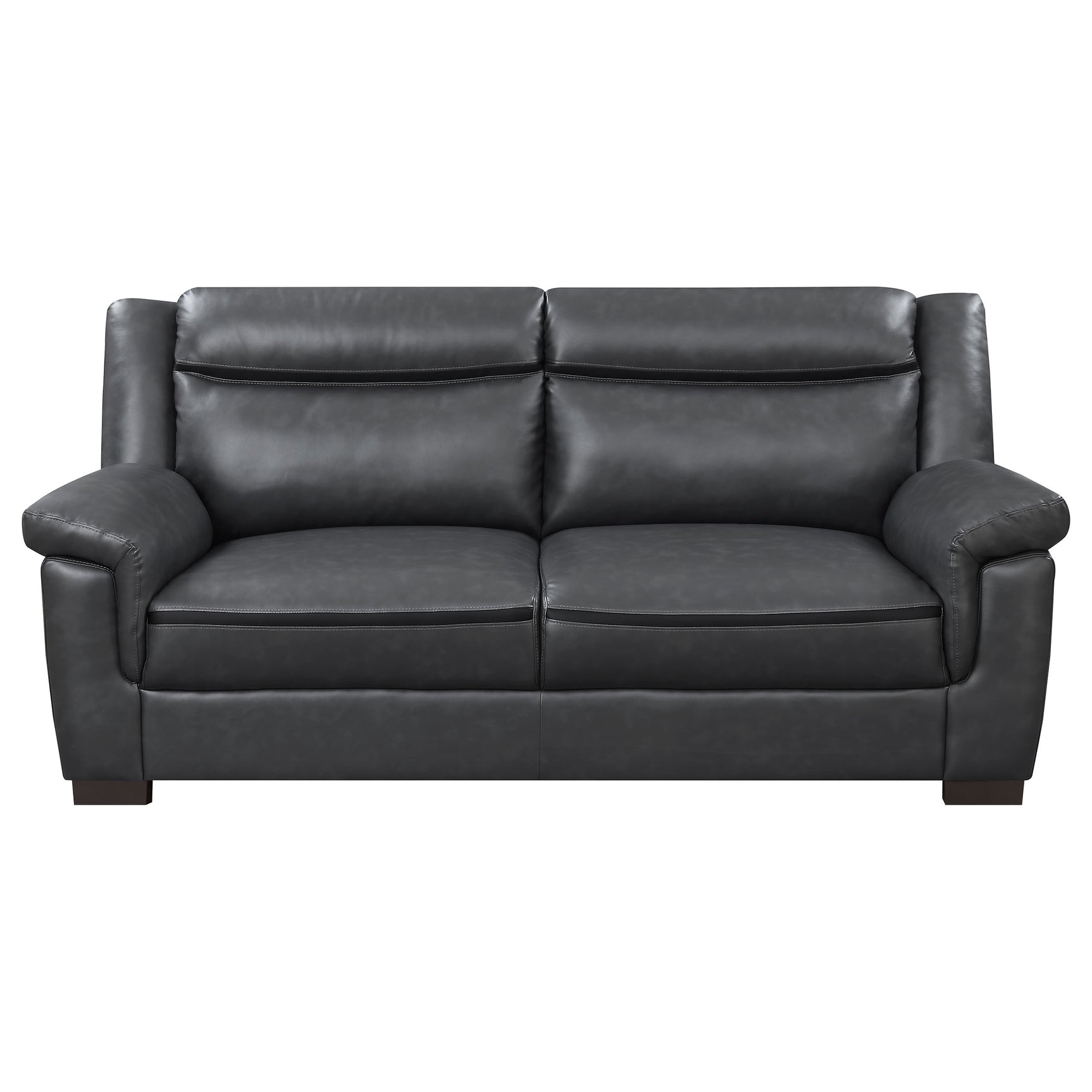 Arabella 3-piece Upholstered Padded Arm Sofa Set Grey - Tampa Furniture Outlet