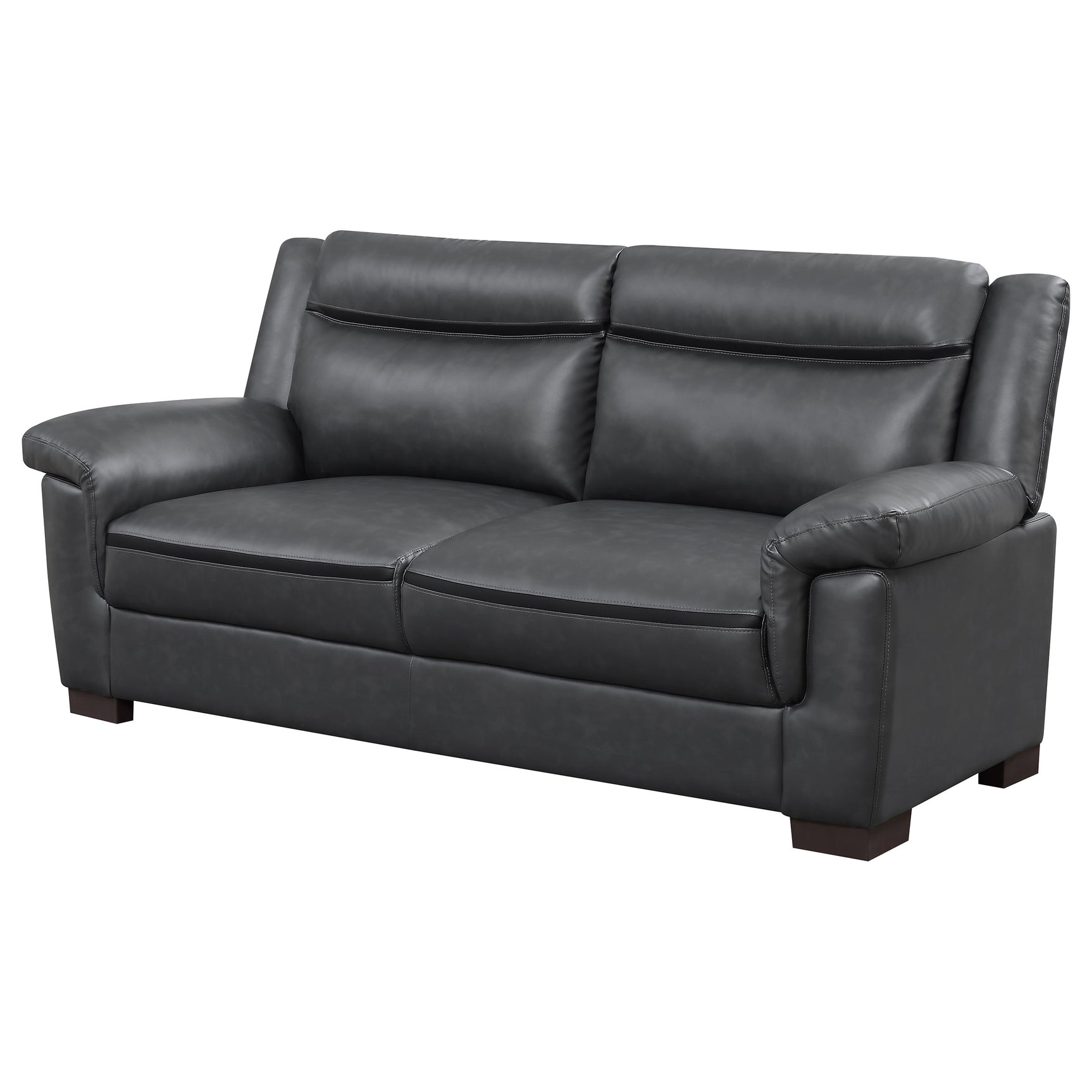 Arabella Upholstered Padded Arm Sofa Grey - Tampa Furniture Outlet