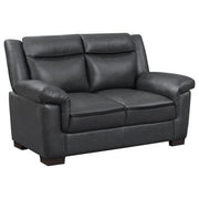 Tampa Furniture Outlet - Coaster - Arabella Upholstered Padded Arm Loveseat Grey - 506592