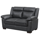 Arabella Upholstered Padded Arm Loveseat Grey - Tampa Furniture Outlet