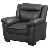 Arabella Upholstered Padded Arm Accent Chair Grey - Tampa Furniture Outlet