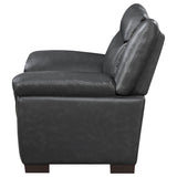 Arabella Upholstered Padded Arm Accent Chair Grey - Tampa Furniture Outlet