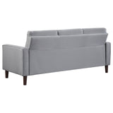 Bowen 3-piece Upholstered Track Arm Tufted Sofa Set Grey - Tampa Furniture Outlet