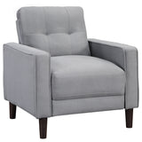Bowen 3-piece Upholstered Track Arm Tufted Sofa Set Grey - Tampa Furniture Outlet