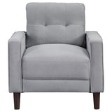 Bowen 3-piece Upholstered Track Arm Tufted Sofa Set Grey - Tampa Furniture Outlet