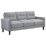 Tampa Furniture Outlet - Coaster - Bowen Upholstered Track Arm Tufted Sofa Grey - 506781