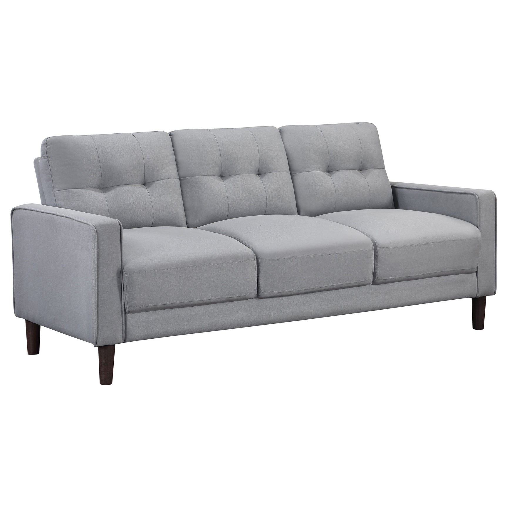 Tampa Furniture Outlet - Coaster - Bowen Upholstered Track Arm Tufted Sofa Grey - 506781