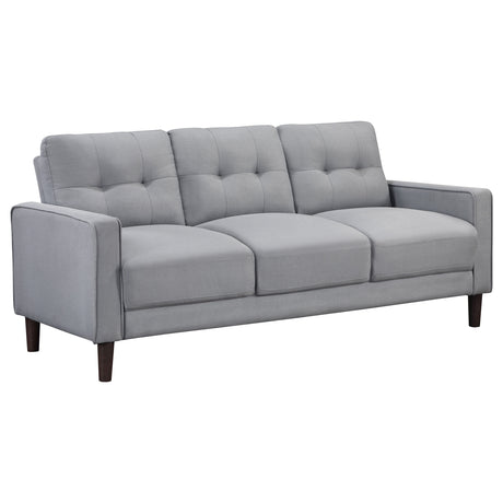 Tampa Furniture Outlet - Coaster - Bowen Upholstered Track Arm Tufted Sofa Grey - 506781