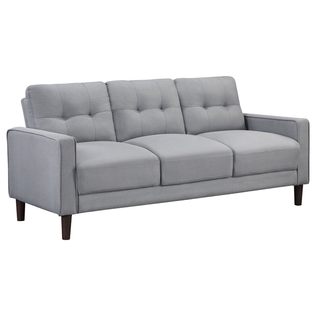Tampa Furniture Outlet - Coaster - Bowen Upholstered Track Arm Tufted Sofa Grey - 506781