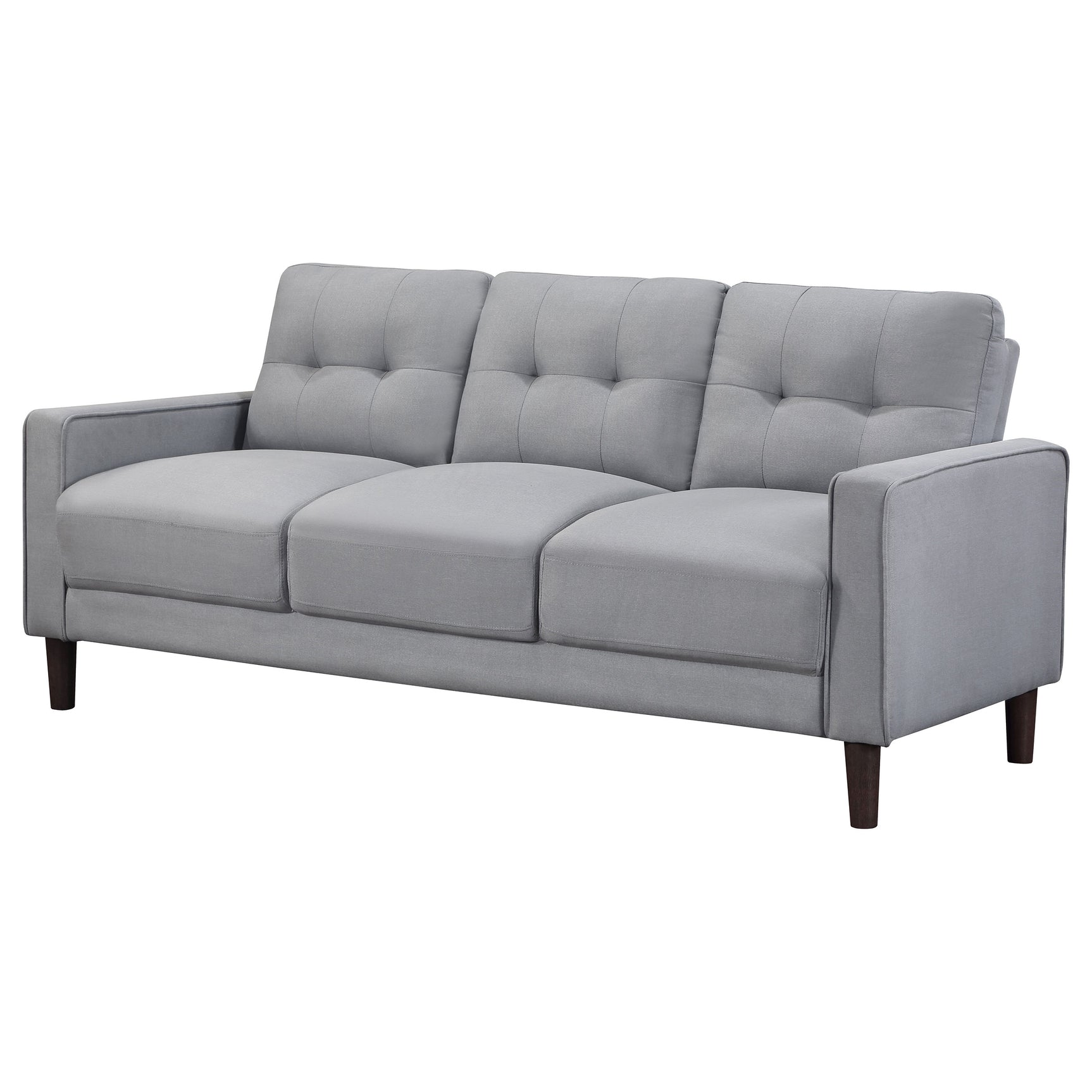 Bowen Upholstered Track Arm Tufted Sofa Grey - Tampa Furniture Outlet