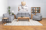 Bowen Upholstered Track Arm Tufted Sofa Grey - Tampa Furniture Outlet