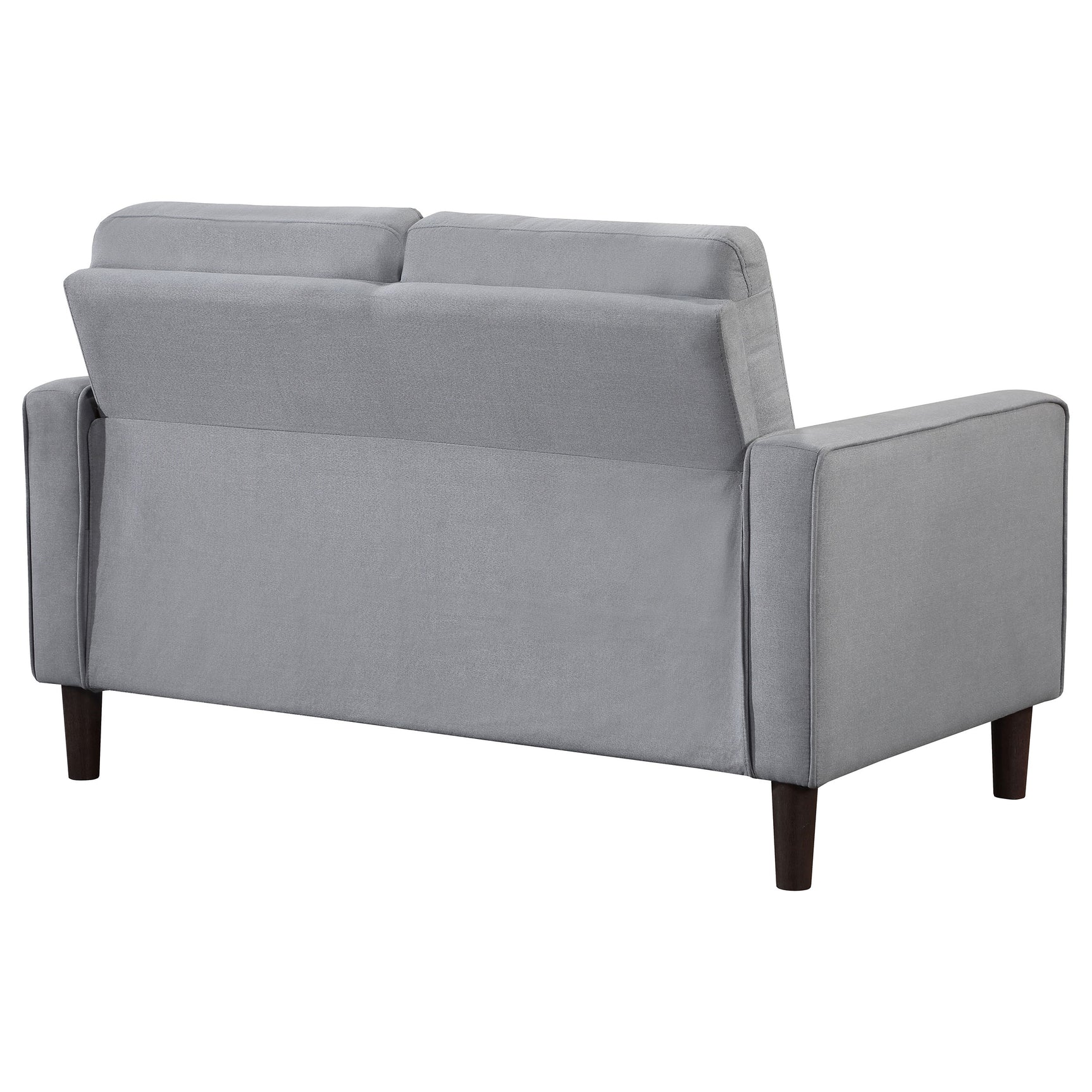 Bowen Upholstered Track Arm Tufted Loveseat Grey - Tampa Furniture Outlet