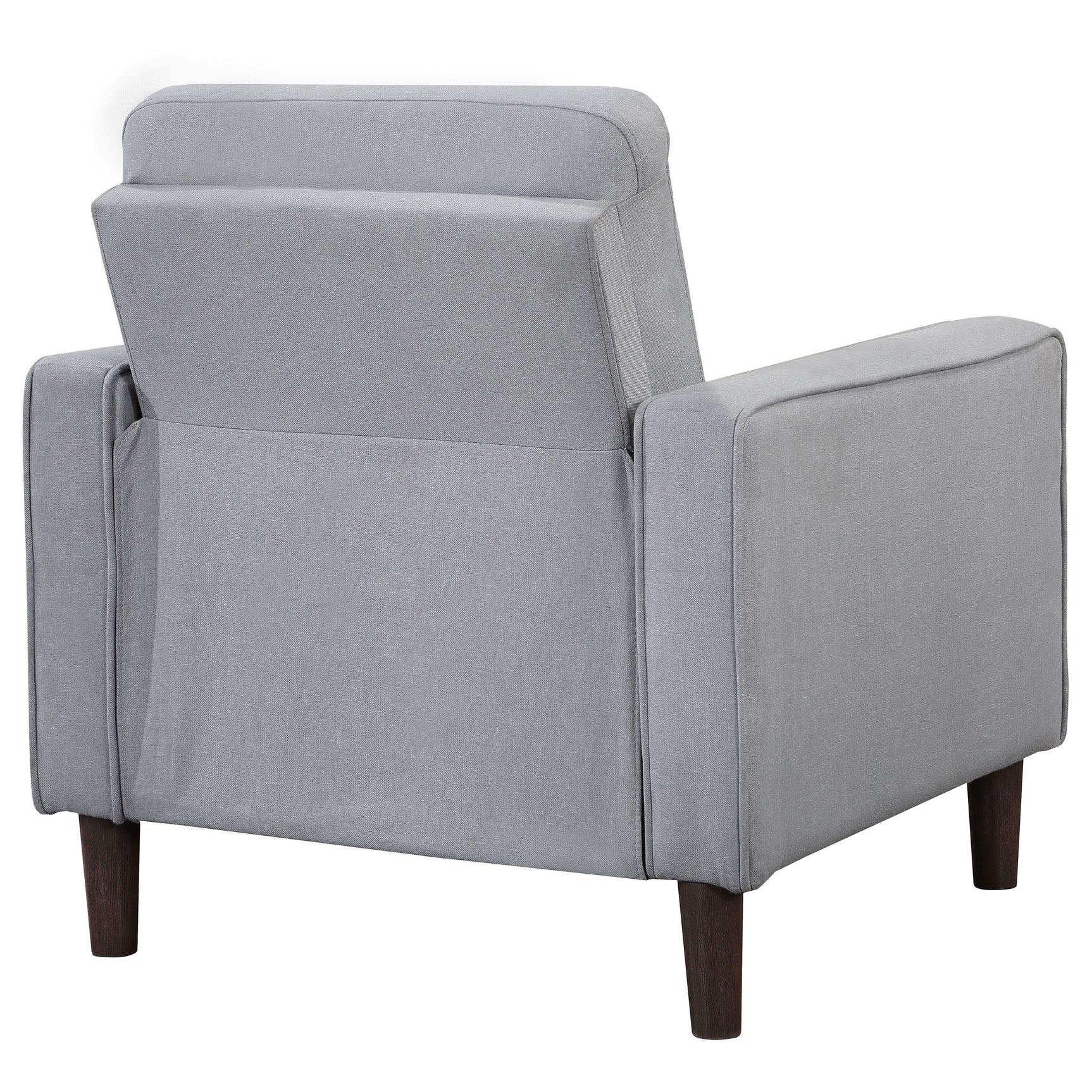 Bowen Upholstered Track Arm Tufted Accent Chair Grey - Tampa Furniture Outlet