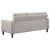 Bowen 3-piece Upholstered Track Arm Tufted Sofa Set Beige - Tampa Furniture Outlet