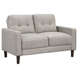 Bowen 3-piece Upholstered Track Arm Tufted Sofa Set Beige - Tampa Furniture Outlet
