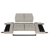 Bowen 3-piece Upholstered Track Arm Tufted Sofa Set Beige - Tampa Furniture Outlet