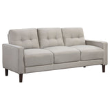 Tampa Furniture Outlet - Coaster - Bowen Upholstered Track Arm Tufted Sofa Beige - 506785