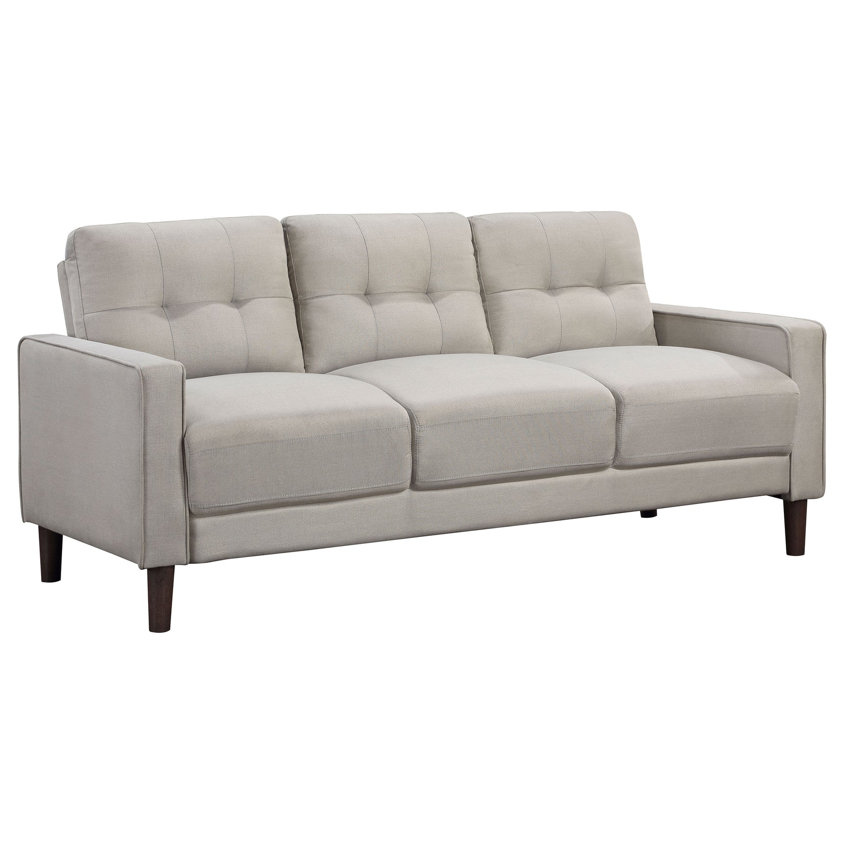 Tampa Furniture Outlet - Coaster - Bowen Upholstered Track Arm Tufted Sofa Beige - 506785