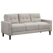 Tampa Furniture Outlet - Coaster - Bowen Upholstered Track Arm Tufted Sofa Beige - 506785