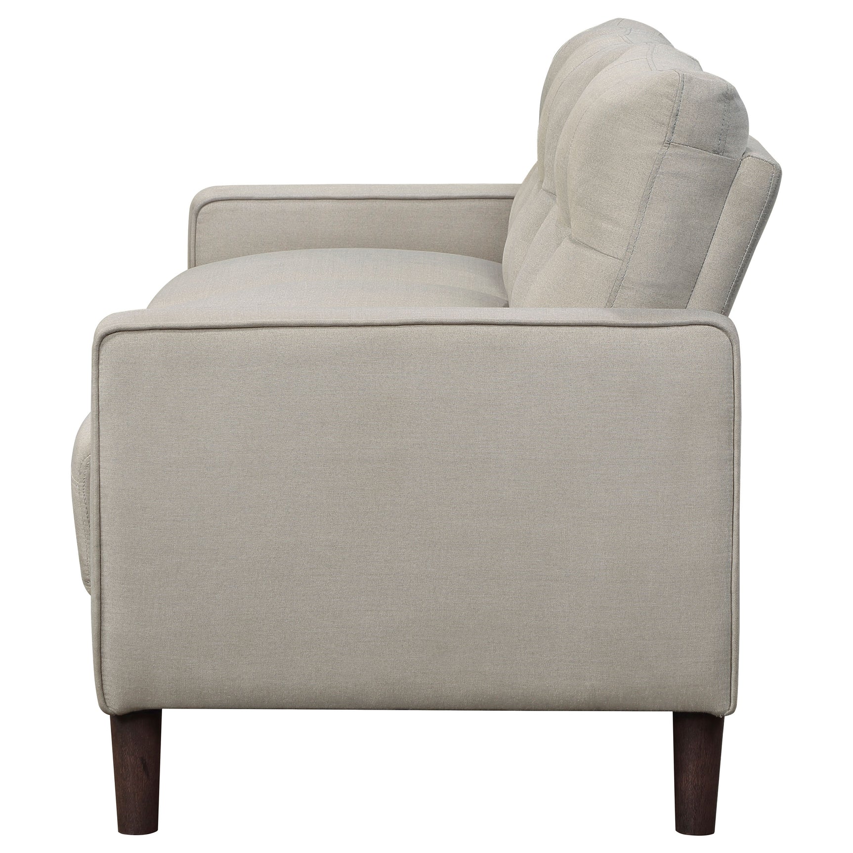 Bowen Upholstered Track Arm Tufted Sofa Beige - Tampa Furniture Outlet