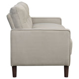 Bowen Upholstered Track Arm Tufted Sofa Beige - Tampa Furniture Outlet