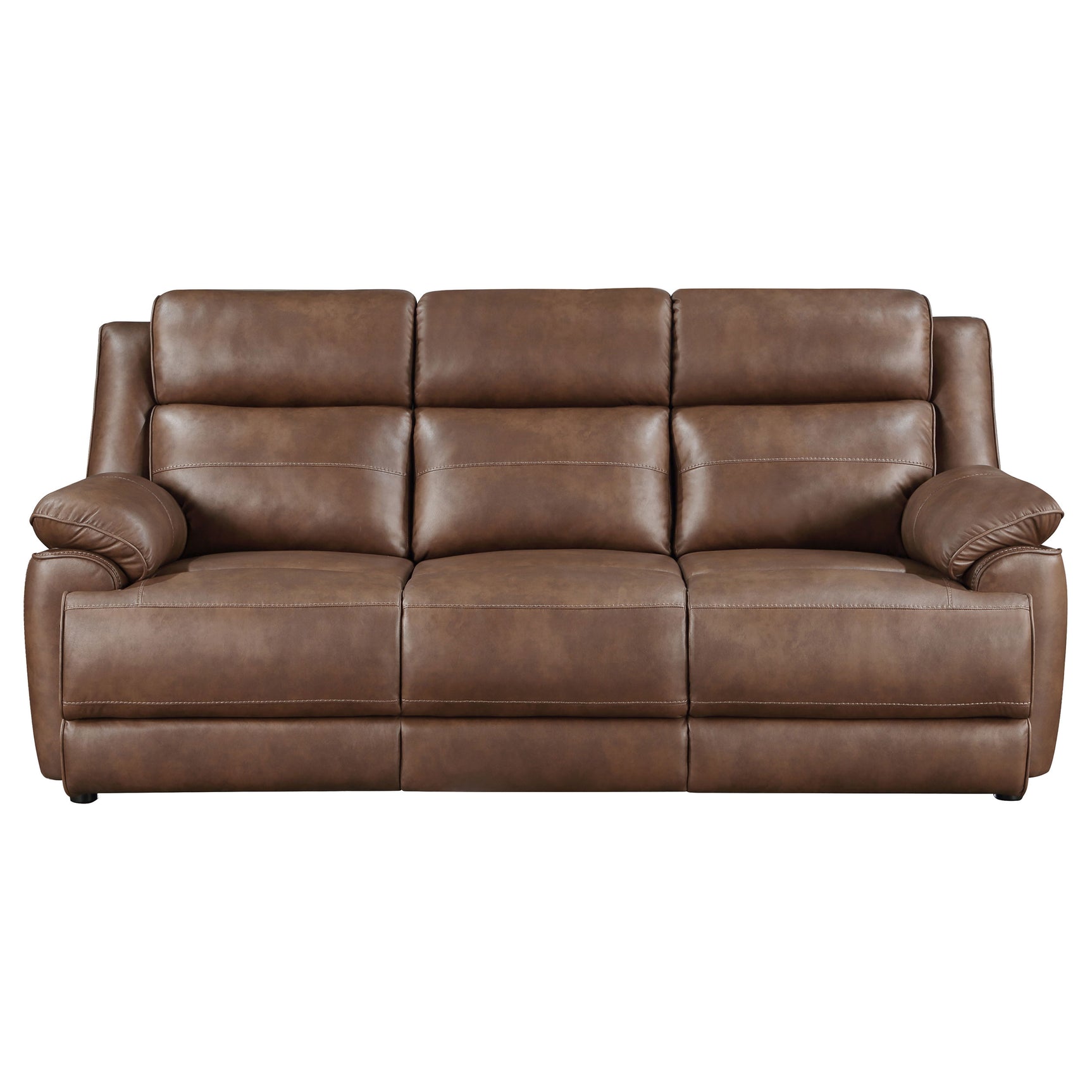 Ellington 2-piece Upholstered Padded Arm Sofa Set Dark Brown - Tampa Furniture Outlet