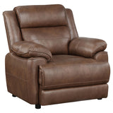 Ellington 3-piece Upholstered Padded Arm Sofa Set Dark Brown - Tampa Furniture Outlet
