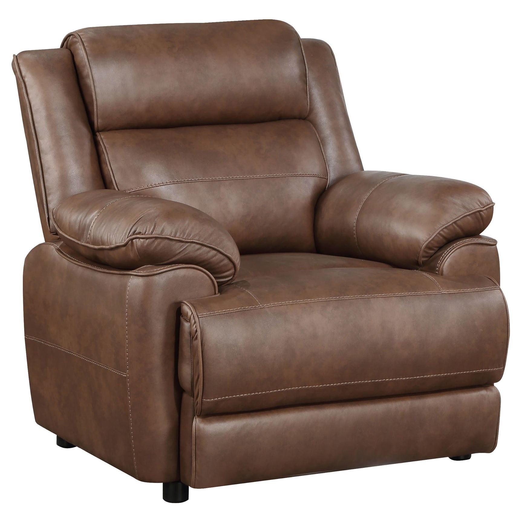 Ellington 3-piece Upholstered Padded Arm Sofa Set Dark Brown - Tampa Furniture Outlet