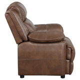 Ellington 3-piece Upholstered Padded Arm Sofa Set Dark Brown - Tampa Furniture Outlet