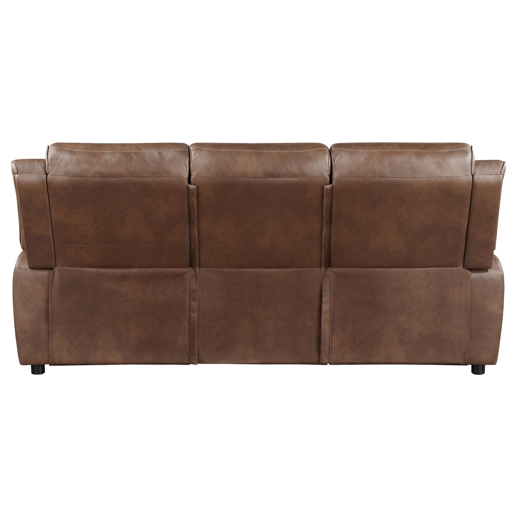 Ellington Upholstered Padded Arm Sofa Dark Brown - Tampa Furniture Outlet