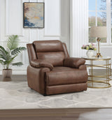 Ellington Upholstered Padded Arm Accent Chair Dark Brown - Tampa Furniture Outlet