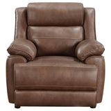 Ellington Upholstered Padded Arm Accent Chair Dark Brown - Tampa Furniture Outlet